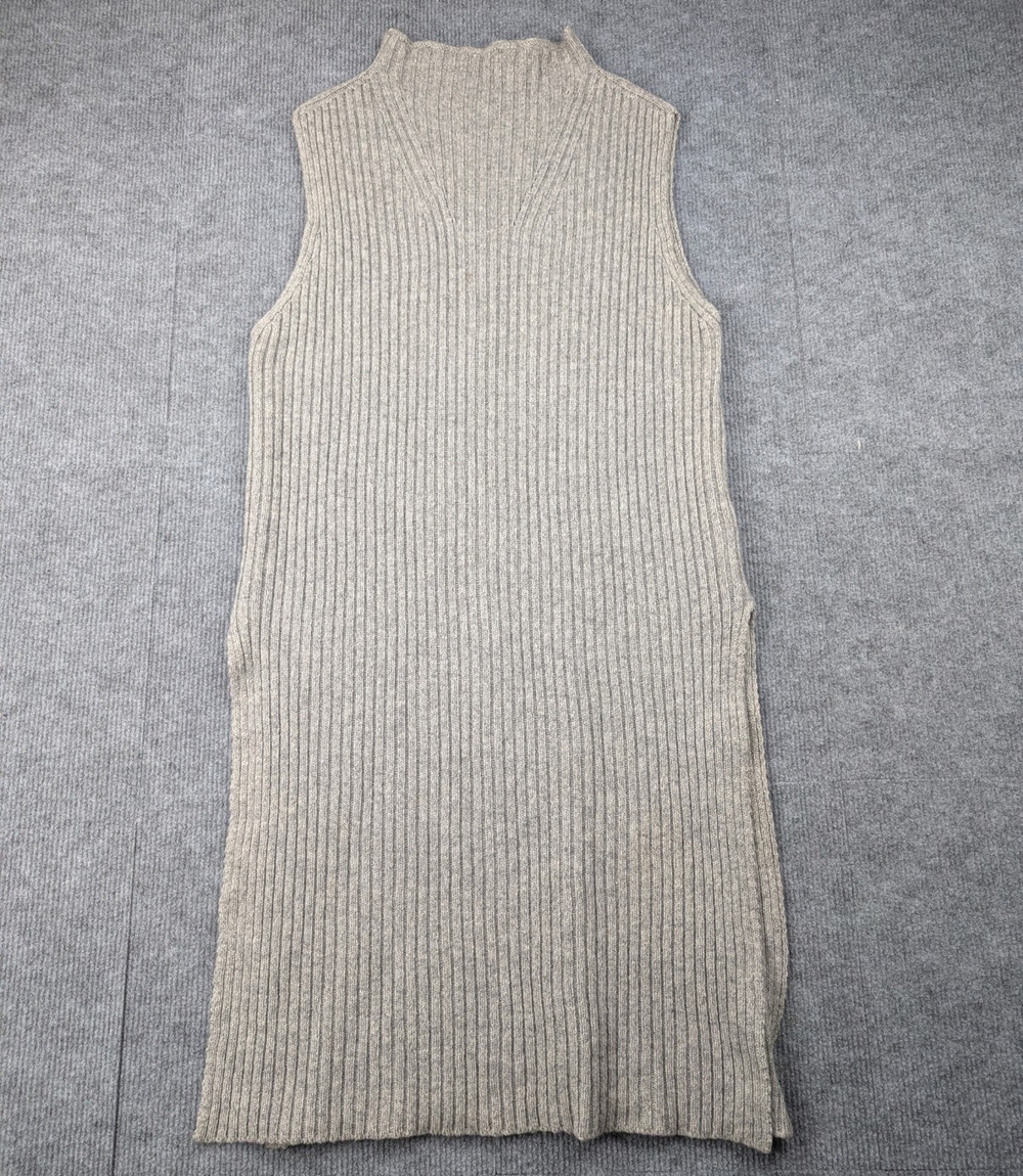 Achro Tunic Sweater Womens Small Cashmere Ribbed Quiet Luxury Minimal Lagenlook